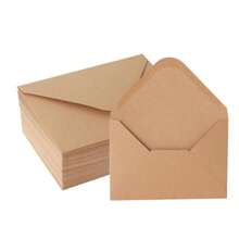 20/50/100 Pcs (16x11cm)Creative Vintage Kraft Paper Envelopes,For Handwritten Birthday Wishes, Thank You Cards And Letters, Christmas, Wedding, Engagement, New Year Blessings, Party Invitations - A - View 11