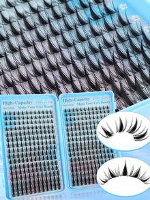 384pcs/Box Bulu Mata Palsu DIY Baru Berbentuk C, Kapasitas Besar, Nilai Tinggi, Lembut dan Mengembang, Gaya Boneka, Gaya Anime, Bulu Mata Palsu 3D, Ekstensi Bulu Mata untuk Riasan, Ekstensi Bulu Mata Pendek dan Ringan untuk DIY di Rumah - MultiWarna - View 11