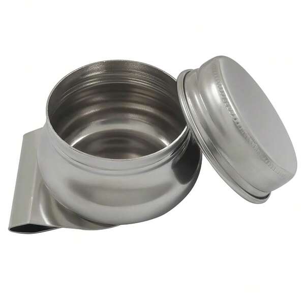 Stainless Steel Palette Cup - Large Mouth Single Dipper, Leak-Resistant Paint Cup For Artists