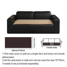 SANMOSPIN 1pc Solid Color Plush Sofa Cover, Quilted Thickened Machine Washable & Hand Washable, Pet-Friendly Non-Slip Protective Sofa Cover, Soft & Comfortable Polyester Material, Suitable For Living Room, Bedroom, Office - Multicolor - View 26