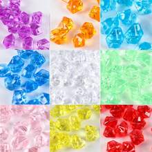 50PCS/10PCS Colorful Artificial Ice Cubes, 11*14mm Sparkling Large Crushed Ice Stones, Suitable For DIY Crafts, Vase Filling, Home Decor, Table Setting, Event Scene Decoration, Photography Props, Aquarium Filling - 11*14 - View 7