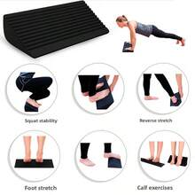 EVA Yoga Stretching Wedge Board Non-Slip EVA Yoga Fitness Slant Board Portable Calf Stretching Wedge For Ankle Flexibility Squat Support Fitness And Home Balance Training - Multicolor - View 12