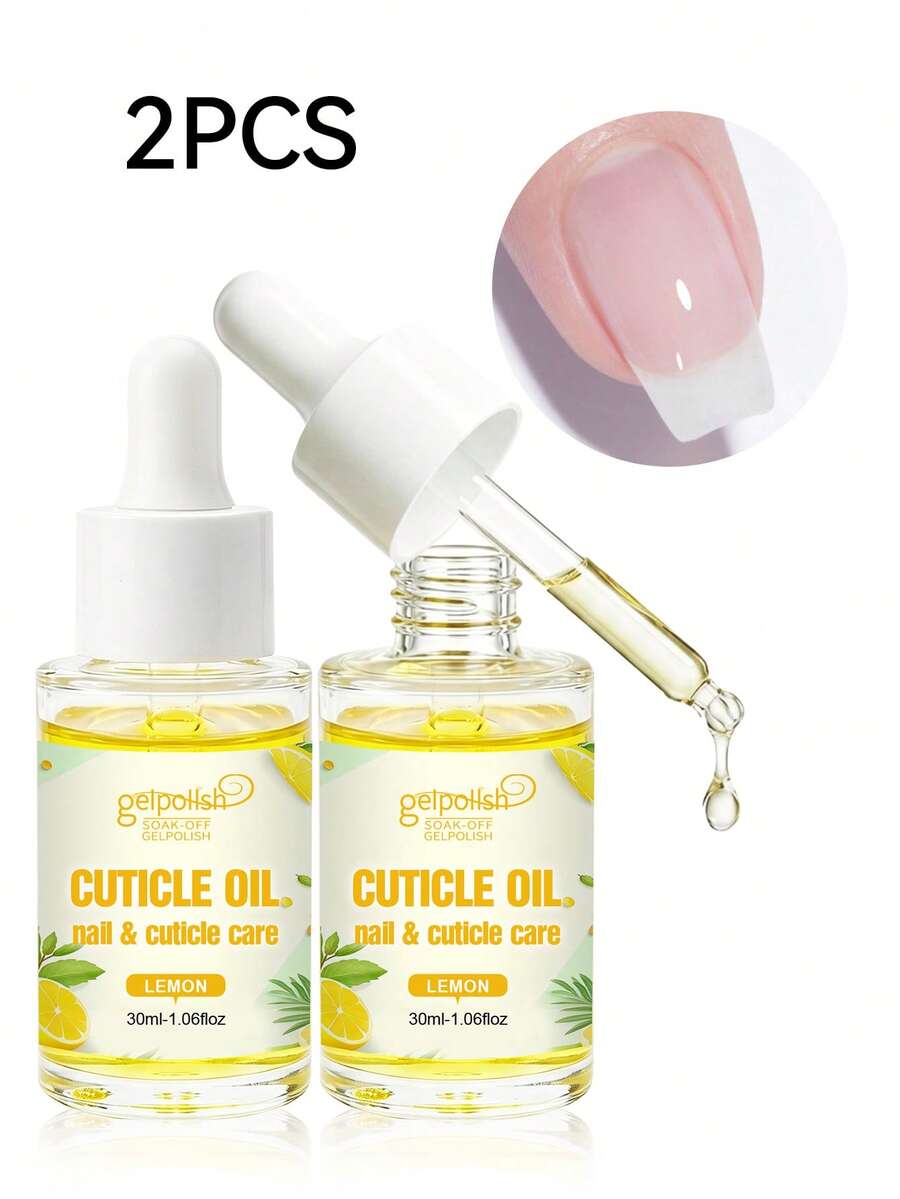 GELPOLISH 清新檸檬指緣油 2入/30ml 指緣護理強化油 修復受損指甲 保濕促進指甲生長 - 2入 30ml 指緣護理強化油 - 查看 1