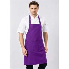 Halter Apron With Front Pocket, Unisex Kitchen Chef Apron, Suitable For Cooking, Baking, Restaurant, Cafe, Catering Industry - 1Pc - View 8