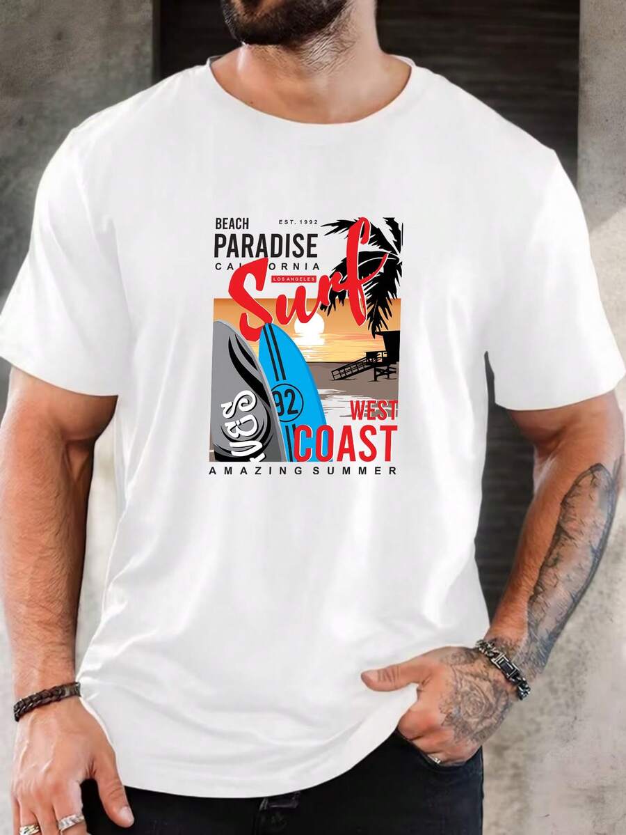 Men T-Shirts - White - View 1