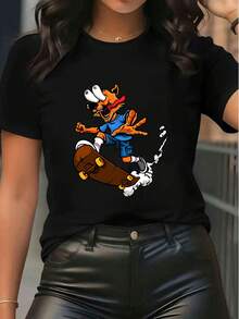 Women T-Shirts - 黑色 - 查看 1