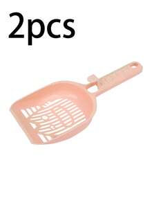 2/1pc Cat Litter Scoop, Long‑Handle Hollow‑Out Plastic Cat Poop Shovel, Large‑Hole Sifting Kitty Litter Cleaner, Non‑Slip Handle Pet Waste Scooper, Cat Sand Cleaning Tool For Indoor Cats Cat Accessories Cats Stuff Poop Scoop Christmas - Multicolor - View 13