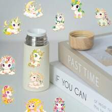 50pcs Unicorn Stickers Decoration, Suitable For Phone Cases, Notebooks, Water Bottles, Skateboards, Graffiti Helmets, Gift Stickers - 1 Set - View 22