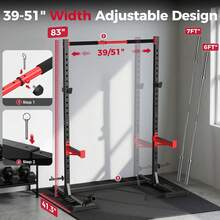 Power Rack Squat Rack Adjustable Power Rack - A - View 4