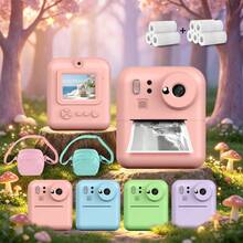 Instant Print Camera With 1080P HD Resolution Portable Photo Printer With Print Paper Multi Functional Device For Memory Preservation And Creative 1300mAh Rechargeable Battery For Beginners Travel Photography And Special Occasions With Studio Feature - View 3