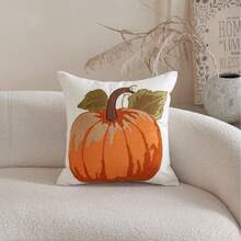 LCUHPCL American Vintage Autumn Thanksgiving 3D Pumpkin Embroidery Pillow Case, Home Decor Suitable For Sofa, Living Room, Bedroom, Party And Various Environments - Burnt Orange - View 6