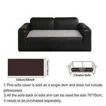SANMOSPIN 1pc Solid Color Plush Sofa Cover, Quilted Thickened Machine Washable & Hand Washable, Pet-Friendly Non-Slip Protective Sofa Cover, Soft & Comfortable Polyester Material, Suitable For Living Room, Bedroom, Office - Multicolor - View 14