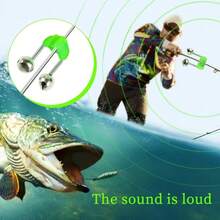 5/10/15/20/25/30Pcs Clip-On Double-Sound Fishing Alarm Bells, Suitable For Fishing Rods, Sea Fishing Rods, Fishing Use, Battery Not Included - A - View 5