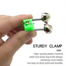 5/10/15/20/25/30Pcs Clip-On Double-Sound Fishing Alarm Bells, Suitable For Fishing Rods, Sea Fishing Rods, Fishing Use, Battery Not Included - A - View 9