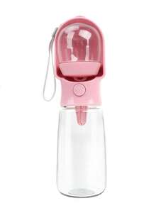 1pc Dog Walking Water Bottle, Press-Type Portable Pet Water Dispenser, Leak-Proof Outdoor Water Cup With Lanyard, One-Hand Operation Travel Feeder, Suitable For Small Dogs, Medium Dogs And Cats - 500ml - View 15