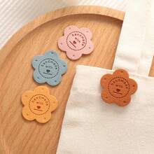 5/8/12/15/18/22/25Pcs Flower Sewing Decorative Labels, Used For Wallet And Clothing Making, Hat Sewing Accessories, Random Colors - Multicolor - View 7