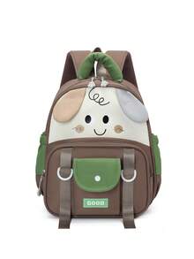 1PC Cute Cartoon Backpack, Casual Minimalist Elegant, Zipper Design, Adjustable Shoulder Straps, Suitable For School, Can Easily Hold Daily Essentials, Versatile Item, Suitable For Various Styles And Occasions. - Multicolor - View 14