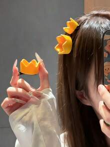 8/4pcs Cute Mini Crown Hair Clips, Durable And Non-Damaging, Sweet And Lovely Hair Accessories For Women And Girls, Suitable For Daily Wear, School, Party And Vacation - Multicolor - View 2