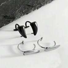 2/4pcs/ Adult Men And Women's Fashionable And Personalized Canine-Shaped Lip Ornaments In The Form Of Fangs, Without The Need For Piercing - Multicolor - View 2