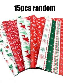 50/30/15/1pc Christmas Printed Tissue Paper, Featuring Reindeer And Christmas Tree Patterns. Suitable For Christmas Theme Parties, Christmas Gift Wrapping, Christmas Gifts, Home Decor, Birthday Gift Wrapping, DIY Crafts - One Size Fits All - View 11