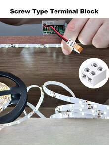 High Quality LED Strip Buckle 8mm Terminal Splice Plug Screw-In 2-Pin Fixing Clip Free Welding Led Light Strip Connector - A - View 7