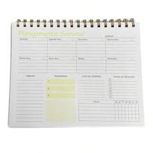 Planner - Planejamento Semanal Organização Caderno Para Anotações - Quadrado - Visão 6