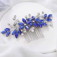 1pc Elegant Iron Hair Comb Bridal Wedding Hair Accessory All Seasons - Blue - View 3