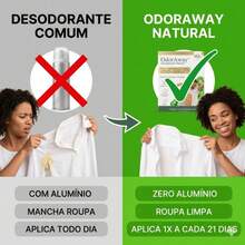 Desodorante Natural Vegano OdorAway Duração Até 21 Dias Sem Alúminio Axila Suvaco Pés Elimina Odores - Multi Aromas - Visão 6