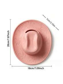 Western Cowboy Hat Wall Hanging Planter, Resin Wall Hanging Vase, Suitable For Artificial Flowers, Country Farmhouse Style Decor, Suitable For Entryway, Living Room, Bohemian Southwestern Style Room Decoration - Multicolor - View 9
