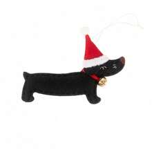 1pc Christmas Decoration Yard And Garden Decor Christmas Tree Cute Cartoon Hanging Ornament Christmas Tree Dachshund Dog Small Pendant - A - View 10