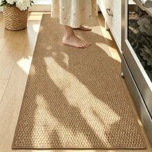 1pc Long Runner Rug, Brown Pineapple Pattern Material Hallway Carpet, Suitable For Entryway, Corridor, Bedroom Bedside And Other Spaces, Dense Fabric With Texture, Easy To Maintain Home Decor, Fits Modern, Japanese, Cream Style And Other Home Decor Styles - Camel - View 5