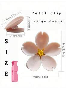 Aesthetic Multi-Functional 5-In-1 Flower-Shaped Sealing Clips, Unisex, Suitable For Kitchen Food Storage, Office Refrigerator, Potato Chip Bag Clips, Bag Clips, Kitchen Essential Supplies, Kitchen Gadgets, Home Kitchen And Office Storage Essentials - Multicolor - View 11