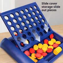 A 3D Portable Four-In-A-Row, Tic-Tac-Toe Desktop Game, Board Game, Multiplayer Game, Suitable For Multiple Players, Can Be Given As A Gift - Multicolor - View 5