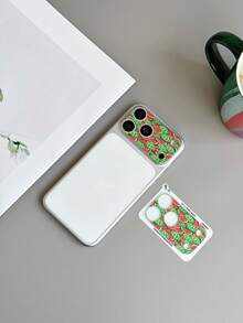 1pc Full Print Summer Cute Watermelon Anti-Fingerprint 9H Hardness Camera Lens Protector, Compatible With IPhone 18 Pro Max/18 Pro/17 Pro Max/17 Pro, Anti-Drop Anti-Explosion Bubble-Free Auto-Adsorption Easy Installation Anti-Scratch Screen Protector Accessory, Suitable For Phone Case - Fruit - View 8