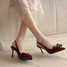 GAN AI Women Pumps - Burgundy - View 4