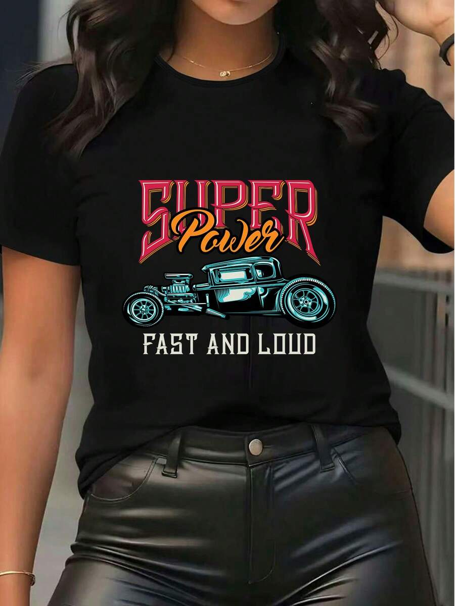Women T-Shirts - 黑色 - 查看 1