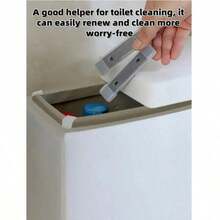 4-Piece Magnetic Toilet Cleaner, Durable, Chemical-Free, No Stains - Black - View 2