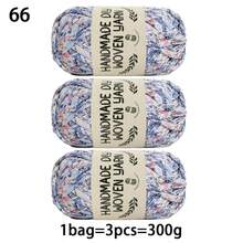 CHARM ELVES 3pcs/Pack T-Shirt Yarn, 100g/Roll, 300g Total, Colorful, Soft & Comfortable, Slightly Elastic, Suitable For Knitting Slippers, Bags, Cushions, Heat-Resistant Mats, Carpets And Other Handmade Crafts - 3pcs - View 12