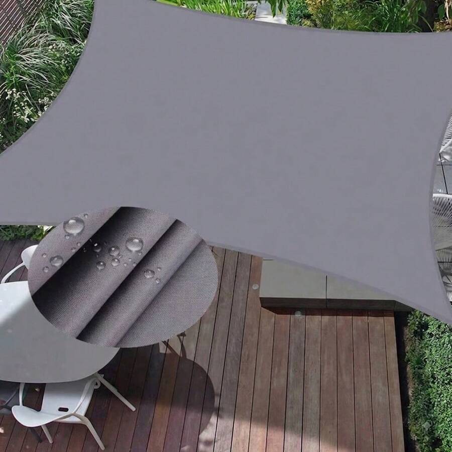 Square Sun Shade Sail, Breathable UV Protection Outdoor Sun Canopy, Thickened Dense Fabric Sun Shade, Reinforced Edges, Suitable For Balcony, Patio, Garage, Swimming Pool - 1pc Shade Cloth - View 1
