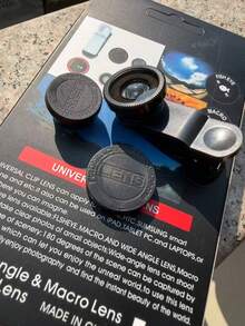 Universal Clip-On Professional 0.45X Super Wide Angle & Macro 2-In-1 Phone Lens - A - View 6