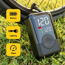 Carsun Portable Tire Air Compressor Pump, Car Air Pump, 150 PSI, 45 Seconds Inflation, With Storage Case, Auto Shut-Off, Dual Digital Display - Readable Under Strong Light, Multi-Function Bicycle Pump, IF Design Award Winner - Wireless Dual-screen Digital Display - Color Display - View 5
