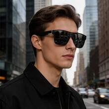 3PCS Fashion Vintage Square Sports Glasses Flat Frame Street For Unisex Eyewear For Choice For Outdoor Vacation And Daily Clothing Matching - 3PCSF766 - View 6