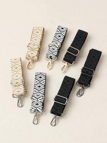 Ins Retro Woven Strap, Adjustable Wide Pressure-Relieving Shoulder Strap, Shoulder Crossbody Bag Replacement Strap Accessory - Multicolor - View 10