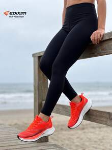 EDIXIM Summer New Professional Running Shoes Unisex Casual Shock-Absorbing Mesh Anti-Slip Lightweight Breathable Wide Soft Sole Athletic Shoes - Red - View 3
