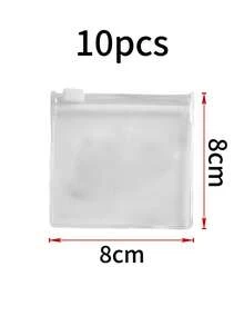 30/10pcs Self-Sealing EVA Storage Bags, Moisture-Proof And Dust-Proof, Excellent Jewelry Storage Bags, Anti-Oxidation And Reusable, Suitable For Storing Earrings, Rings, Necklaces, Bracelets, Bangles, Multiple Sizes Available, Ideal Gift For Women - White - View 10