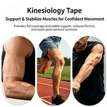 4pcs Shoulder Support Elastic Kinesiology Tape, Waterproof And Sweatproof, Stretchable Sports Muscle Tape, Suitable For Running, Workouts, Basketball, Tennis, Badminton, And More - Multicolor - View 3