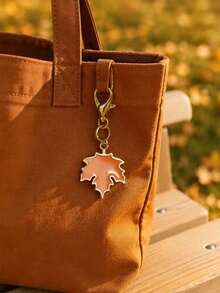 8pcs Fall Pumpkin & Maple Leaf Keychain Set. Cute Autumn Thanksgiving Halloween Bag Charms, Backpack Zipper Pendants & Seasonal Party Gifts. - A - View 3