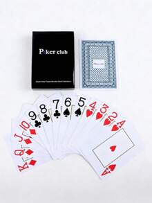 Poker Club Plastic Playing Cards PVC Matte Material 0.32mm Thickness, 63*88mm International Standard Size Classic Texas Hold'em Large Font - Multicolor - View 5