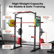 Power Rack Adjustable Height Multifunctional Power Cage Power Rack - A - View 3