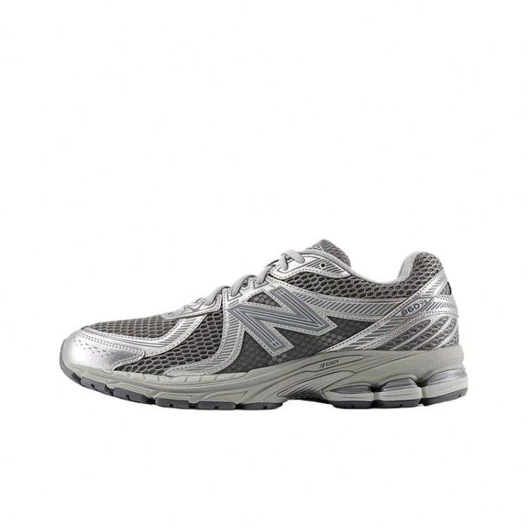 New Balance 860 Versatile Comfortable Durable Breathable Low-Top Casual Shoes Unisex Grey Silver - Grey - View 11